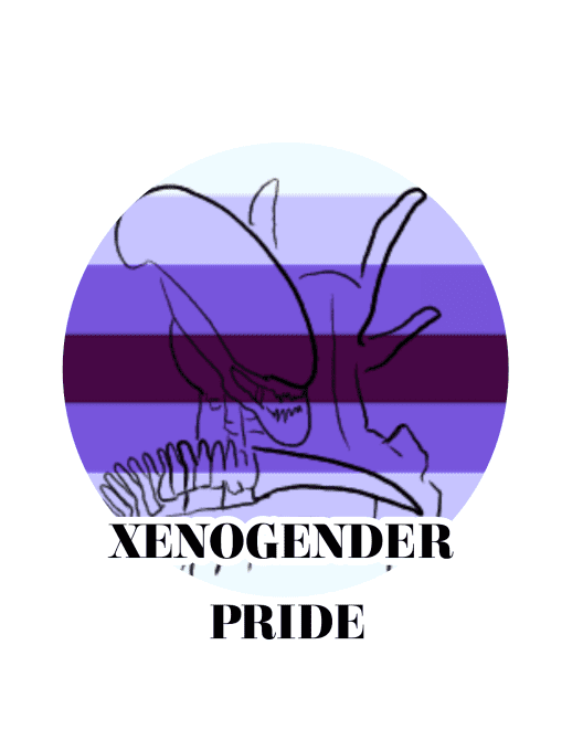 xenomoprh sur fond xenogenre xenogender pride